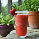 Frozen Strawberry Watermelon Mocktail