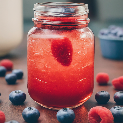 healthy mocktail with fresh ingredients