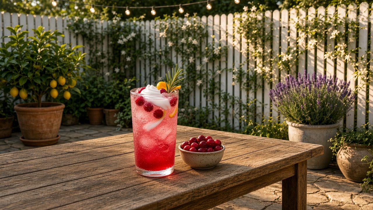 Cranberry Snowfall Sprite dirty soda