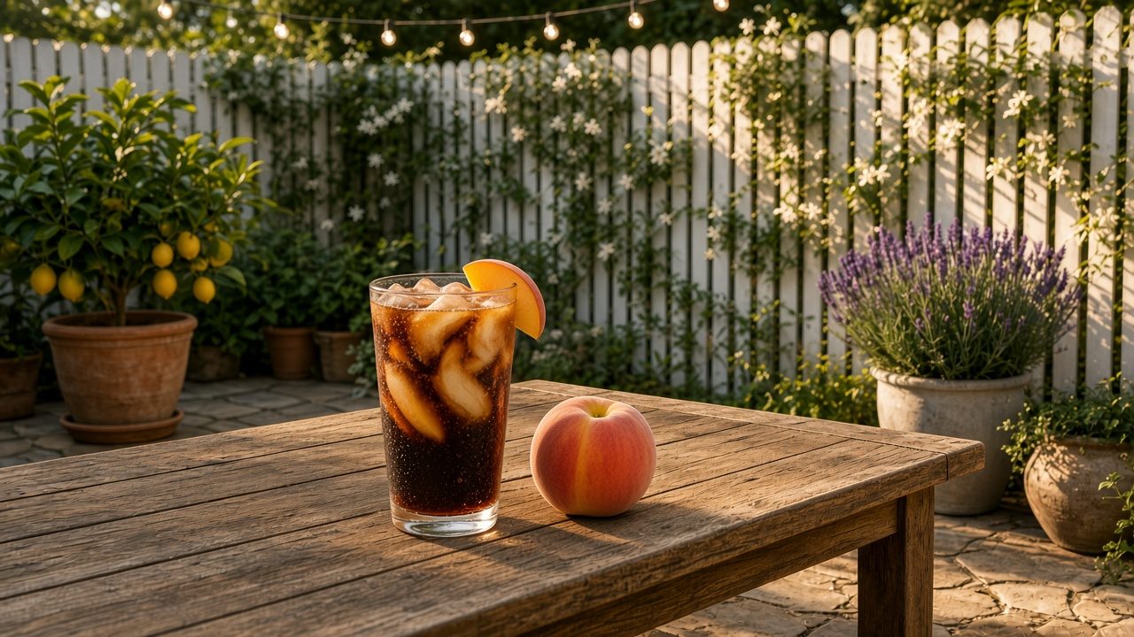 Peaches & Cream Pepper dirty soda